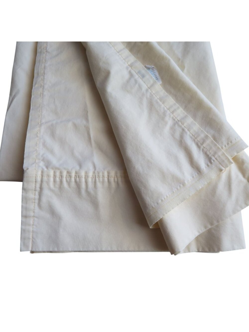 Vintage Martha Stewart Everyday Queen Flat Sheet Light Yellow Made In USA